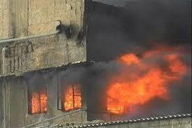 Three killed as factory catches fire in Baldia town Karachi