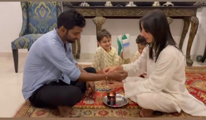 Sarwat Gilani celebrates Raksha Bandhan with her cook