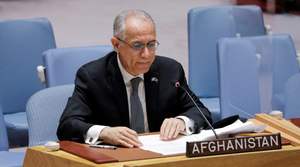 اقوام متحدہ  سے افغان مندوب کا  نام خارج
