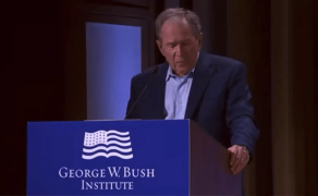 Bush calls Iraq invasion &lsquo;unjustified&rsquo; before correcting &lsquo;I mean Ukraine&rsquo;