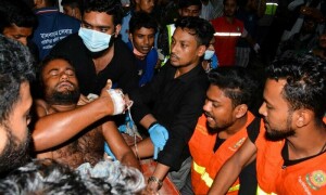 Fire in Bangladesh container depot kills 32 people, injures more than 150