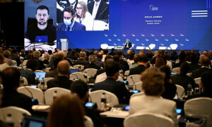 U.S. and allies trade barbs with China, but Ukraine dominates Asia security meet