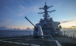 U.S. Navy ship again sails near disputed S. China Sea islands