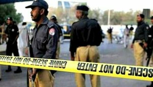 Two cops martyred in blast at police headquarters in Karachi
