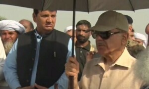 PM Shehbaz calls for greater compensation for flood victims in KP