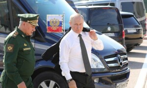 Blasts hit Russian base in Crimea, Ukraine targets supply lines