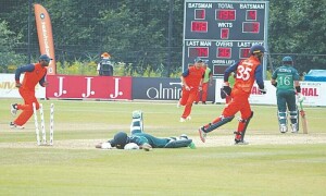 Ton-up Fakhar helps Pakistan edge Netherlands in first ODI