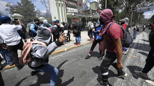 Mexico protesters clash with forces over enforced disappearances