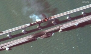 Russian divers to check damage to blast-hit Crimea bridge