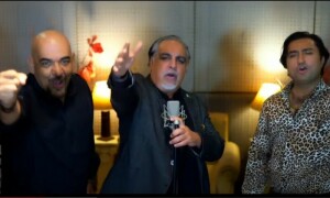 عمران اسماعیل پی ٹی آئی کیلئے ایک بار پھرگلوکار بن گئے