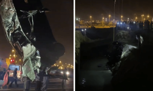 Five of a family killed as car falls into construction pit in Bahria Town