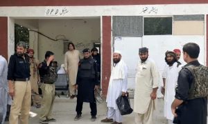 Six policemen killed as terrorists target police vehicle in Lakki Marwat