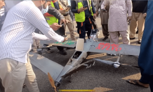 اورنج ٹرین کے ٹرمینل پر ڈرون گر کر تباہ، مالک گرفتار