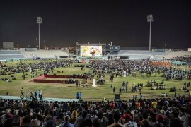 In a stadium of their own, migrant workers say their sweat made World Cup happen