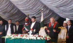 JUI&rsquo;s Haji Ghulam Ali sworn-in as KP governor