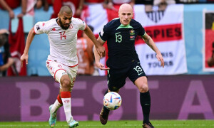 Australia beat Tunisia to keep World Cup hopes alive