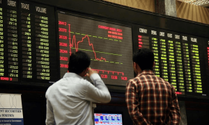 اسٹاک مارکیٹ میں سیلنگ پریشر، 100 انڈیکس میں 485 پوائنٹس کمی