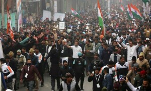 Marching across India, Rahul Gandhi aims to repair Congress party&rsquo;s image