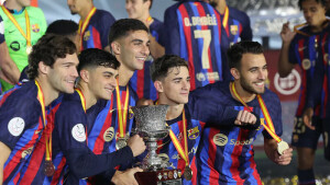 Barca&rsquo;s young stars hoping Super Cup trophy is first of &lsquo;new era&rsquo;