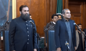 نگراں وزیراعلیٰ پنجاب محسن رضا نقوی نے عہدے کا حلف اٹھا لیا