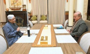 شہباز شریف سے آصف زرداری کی ملاقات، سیاسی صورتحال پر بات چیت