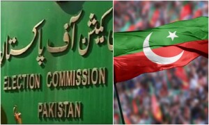 پی ٹی آئی کا کراچی کے 9 حلقوں پر ضمنی الیکشن کی معطلی کیلئے الیکشن کمیشن کو خط