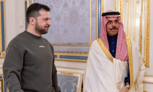 سعودی وزیر خارجہ کا دورہ، یوکرین کو40 کروڑ ڈالر امداد دینے کا اعلان
