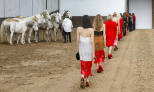 Horses on the catwalk: Stella McCartney pushes leather-free style