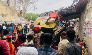 بنگلہ دیش، مسافر بس گہری کھائی میں جاگری، 19 افراد ہلاک
