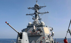 US warship sails through Taiwan Strait days after China drills
