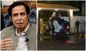 پولیس پرویز الہٰی کو گرفتار کرنے میں ناکام، خواتین سمیت 25 ملازمین گرفتار