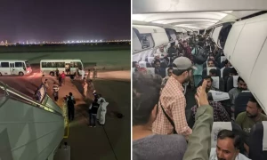 پاک فضائیہ کا ایک اور طیارہ سُوڈان سے 140 پاکستانیوں کو لیکر کراچی پہنچ گیا