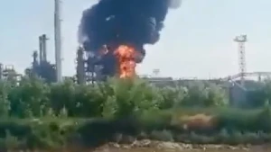 Drone attack sparks Russia oil refinery fire: state media