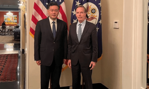 China foreign minister calls to &lsquo;stabilise relations&rsquo; with US