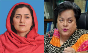 شیریں مزاری اور فلک ناز چترالی رہائی کے فوری بعد اڈیالہ جیل کے باہر سے گرفتار