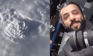 اماراتی خلاباز نے خلا سے طوفان بپر جوئے کی حیرت انگیز ویڈیو جاری کردی