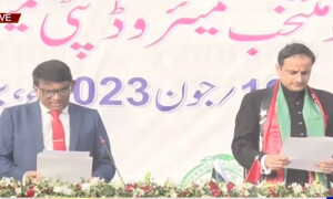 مرتضیٰ وہاب نے میئر کراچی کے عہدے کا حلف اٹھالیا