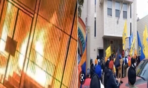سان فرانسسکو میں سکھوں نے بھارتی قونصل خانے کو آگ لگا دی