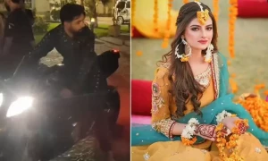 حارث رؤف کی اپنی مہندی میں بائیک اور گھوڑے پر دھماکے دار آمد