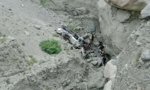 شاہراہ قراقرم پر سیاحوں کی گاڑی کو حادثہ، 6 افراد جاں بحق