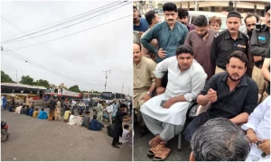 وکلا نے کراچی میں نیشنل ہائی وے بند کردی