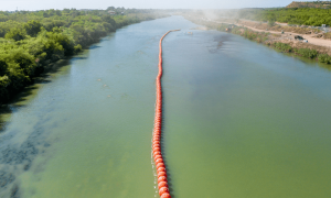 US sues Texas over floating border barriers