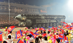 Russian, Chinese officials join Kim Jong Un at North Korea military parade