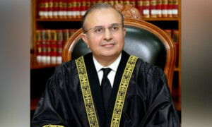 نیب ترامیم کیس: جسٹس منصور علی شاہ کا فل کورٹ تشکیل دینے کا مشورہ