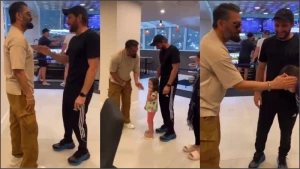 شاہد آفریدی اور بیٹیوں کی امریکا میں سنیل شیٹی سے ملاقات