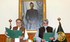 نگراں وزیراعلیٰ بلوچستان علی مردان ڈومکی نے عہدے کا حلف اٹھالیا