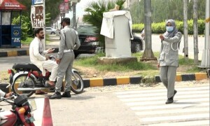 وفاقی دارالحکومت کا سب سے اہم مقام خواتین ٹریفک پولیس کے حوالے