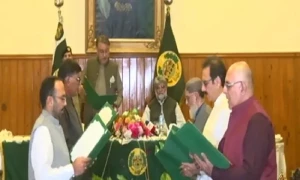 بلوچستان کی نگراں کابینہ تشکیل، پہلے مرحلے میں 5 اراکین نے حلف اٹھا لیا