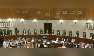 ملکی تاریخ میں پہلی بار کیس کی سماعت براہ راست نشر، 15 ججز ایک ساتھ