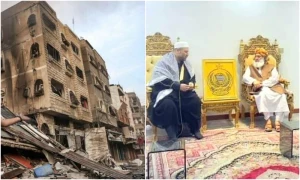 مولانا فضل الرحمان سے حماس کے رہنما ڈاکٹر ناجی زہیر کی ملاقات